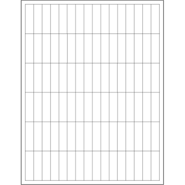 Bondad 0.5 x 1.75 in. White Rectangle Laser Labels, 9600PK BO2822218 - main